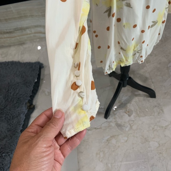 Free People Date Night Mini‎ Dress in Sunshine Combo. Size M - Picture 7 of 9